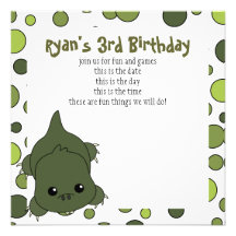 Cute Lil' Alligator Custom Announcement
