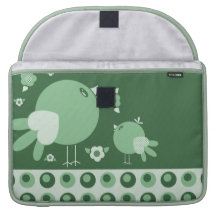 Cute lil Birdie  Rickshaw Flap Macbook Pro Sleeve