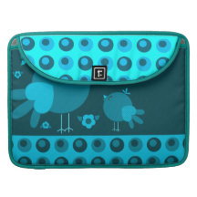 Cute lil Birdie  Rickshaw Flap Macbook Pro Sleeve