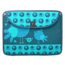 Cute lil Birdie  Rickshaw Flap Macbook Pro Sleeve