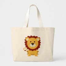 Cute Lion Canvas Bags