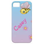 cute little bumble bee and tiny flowers iPhone 5 cover