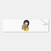 CUTE LITTLE CHINA DOLL BUMPER STICKER