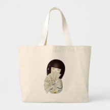 CUTE LITTLE CHINA DOLL CANVAS BAG