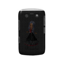 Cute Little Goth Girl BlackBerry Bold Personalised Blackberry Bold Case