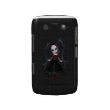 Cute Little Goth Girl BlackBerry Bold Personalised Blackberry Bold Cover