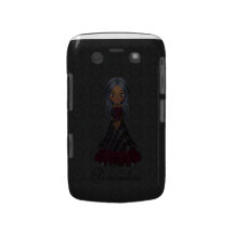 Cute Little Goth Girl BlackBerry Bold Personalised Blackberry Case