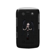Cute Little Goth Girl BlackBerry Bold Personalised Case-Mate Blackberry Case