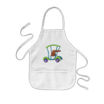 Cute Little Guy in Cute Car Aprons