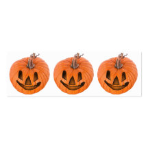 Cute Little Halloween Jack-o-Lanterns Business Card