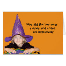 Cute Little Halloween Witch Card