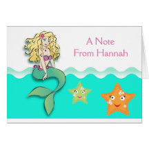 Cute Little Mermaid Cards
