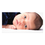 Cute Little Newborn Infant Photo Card