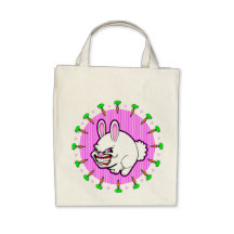 Cute little pink apple bunny bag