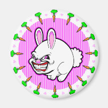 Cute little Pink Apple bunny Magnet