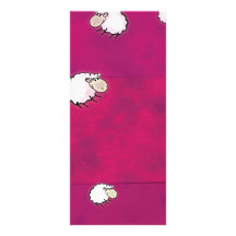 cute little sheep custom rack card