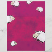 cute little sheep personalised flyer