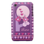 Cute Love Birds iPhone 3G/3GS Case-Mate & Name iPhone 3 Cover