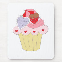 Cute Love Cupcake Mouse Mats