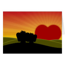 Cute Lucky Pinkie Valentine's Day Greeting Card
