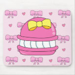 cute macaroon and bows mouse mat