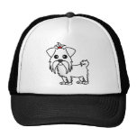 Cute Maltese Cartoon Trucker Hat