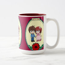 Cute Manga Couple, All the Best mug