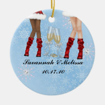 Cute Married; Our First Christmas Christmas Ornament