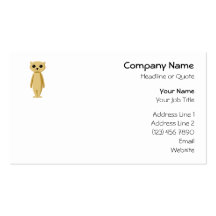 Cute Meerkat. Business Card