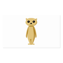 Cute Meerkat. Business Card