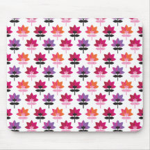 Cute modern flowers mousepad