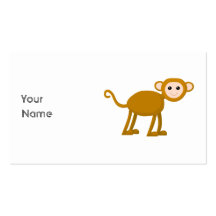 Cute Monkey. Business Card