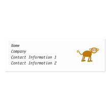 Cute Monkey. Business Card Templates