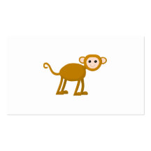 Cute Monkey. Business Card Templates