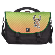 Cute Monkey Design Laptop Messenger Bag