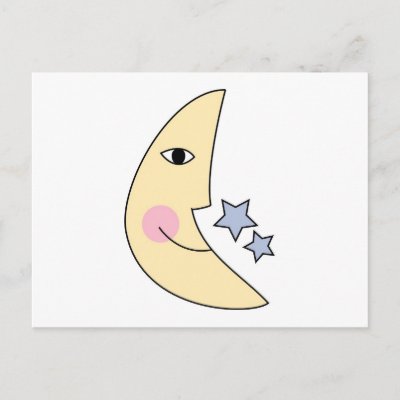 Cute Moon with Stars The following stamps are a sample of the styles and 