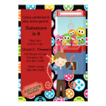 Cute, Multi Colour, Arcade Birthday Boy Invitation
