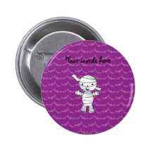 Cute mummy purple bats pins