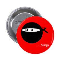Cute Ninja Pinback Buttons