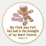 cute oh, snap gingerbread man cookie stickers