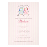 Cute Owl Couple Bridal Shower Invitation