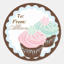Cute Pastel Frosted Cupcakes Sticker
