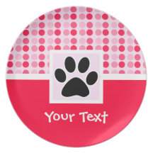 Cute Paw Print Party Plates