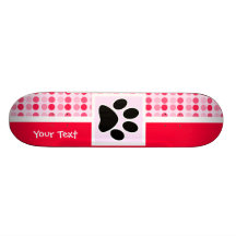 Cute Paw Print Skate Decks