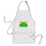 cute peeking cartoon frog froggy face aprons