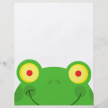 cute peeking cartoon frog froggy face flyers