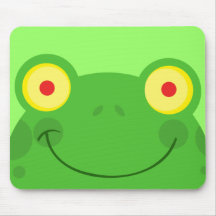 cute peeking cartoon frog froggy face mousemats
