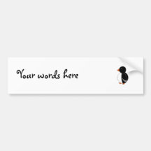 Cute penguin bumper stickers