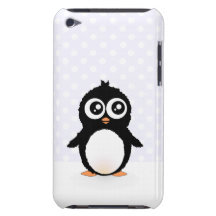 Cute penguin cartoon iPod Case-Mate case