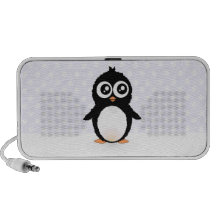 Cute penguin cartoon portable speakers
